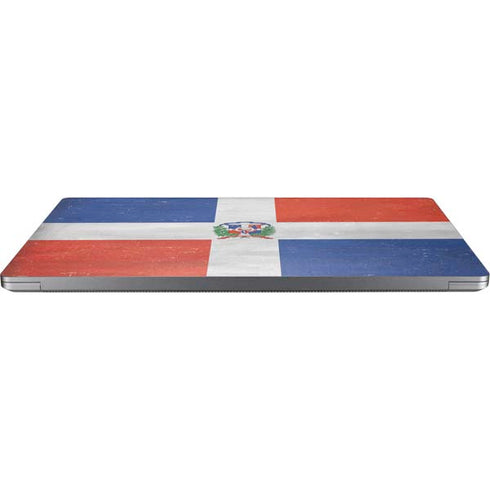 Dominican Republic Flag Distressed Laptop Skins